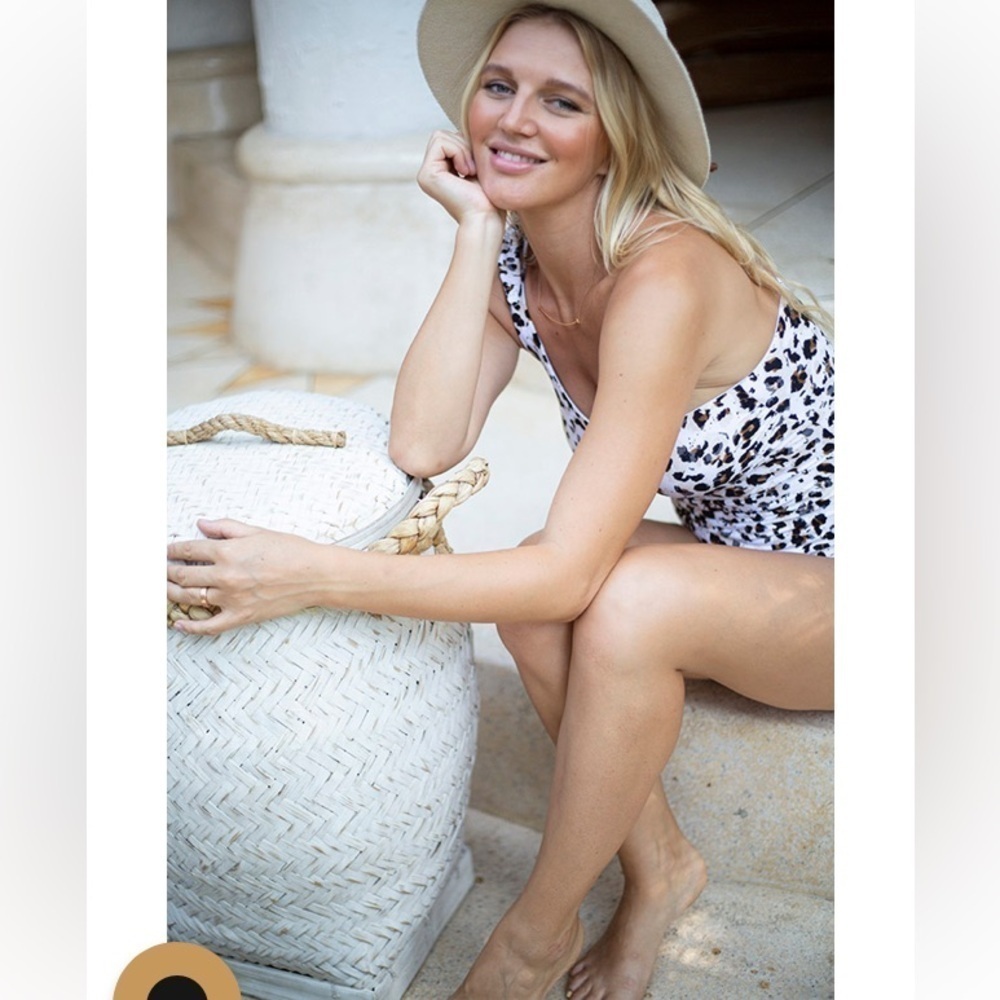 Nip Tuck NWT Rhonda Leopard Animal Print One Shoulder One Piece Swimsuit 10 NEW - Picture 6 of 16